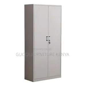 Cabinets:Trendy Chalk Steel 2-Locking Door Office Cabinet