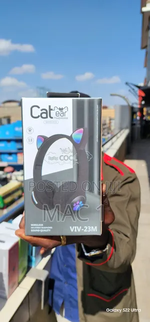 Cat Ear Pink Kids Cat Ear Headphones /Silent Headphones
