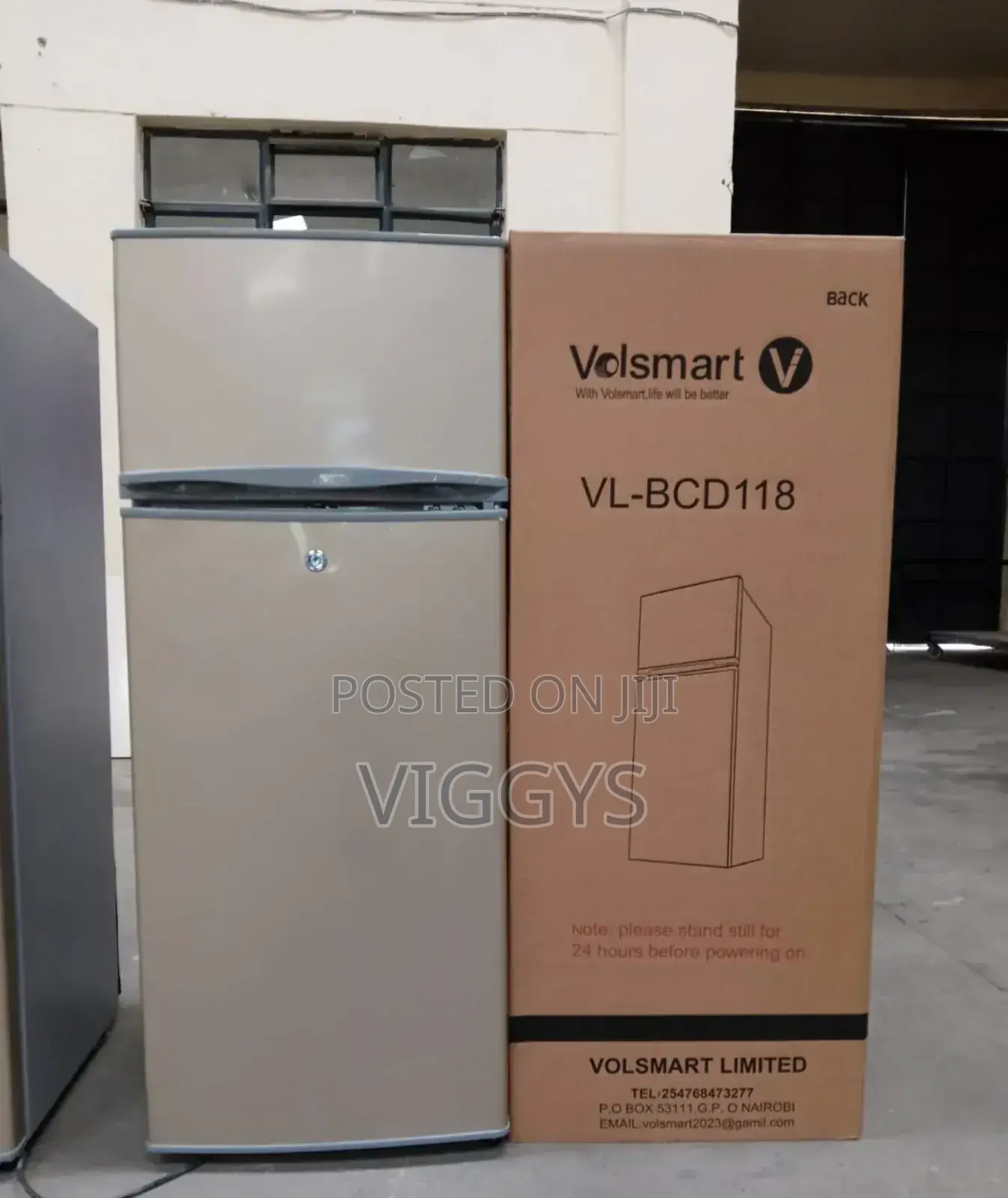Volsmart 118litres Double Door Fridge