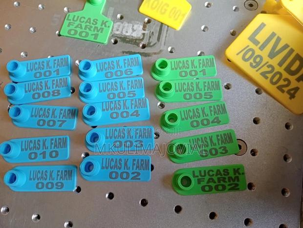 Laser Custom Printed Customized Ear Tags For Sheep/Goats