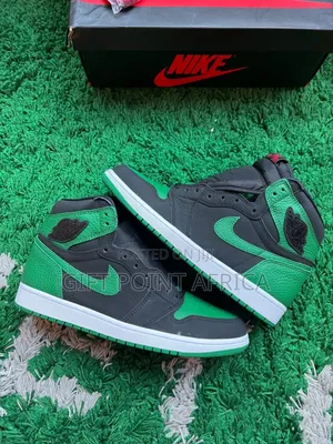 Pine Green Jordan 1 High Cut Unisex Sneakers