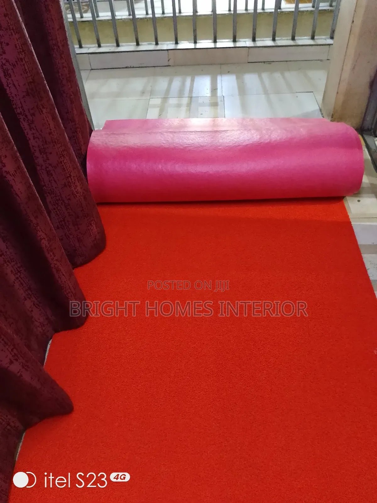 PVC Anti-Slip Red Door Mat Red Doormat