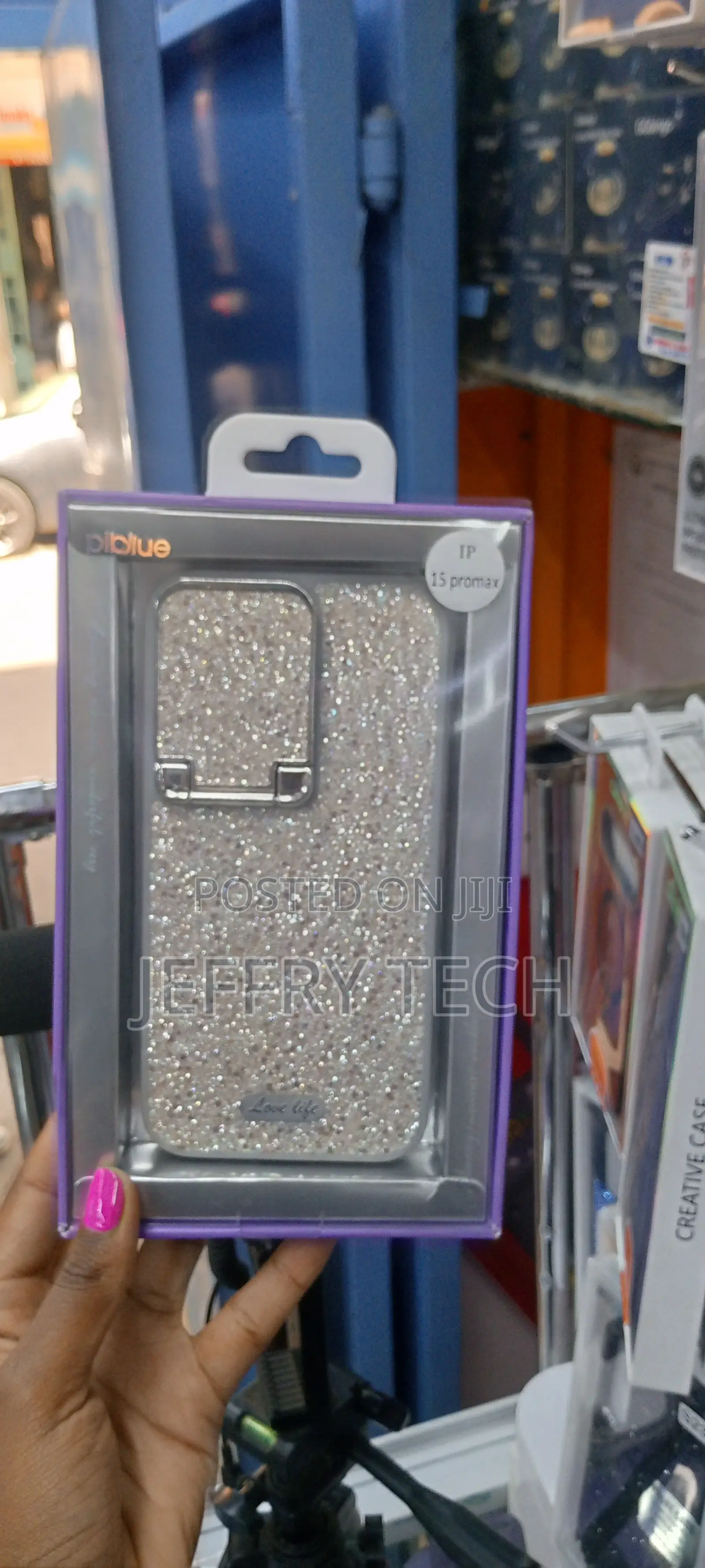 SILVER Love Life Cameshield iPhone 15 Pro Max Glitter Case