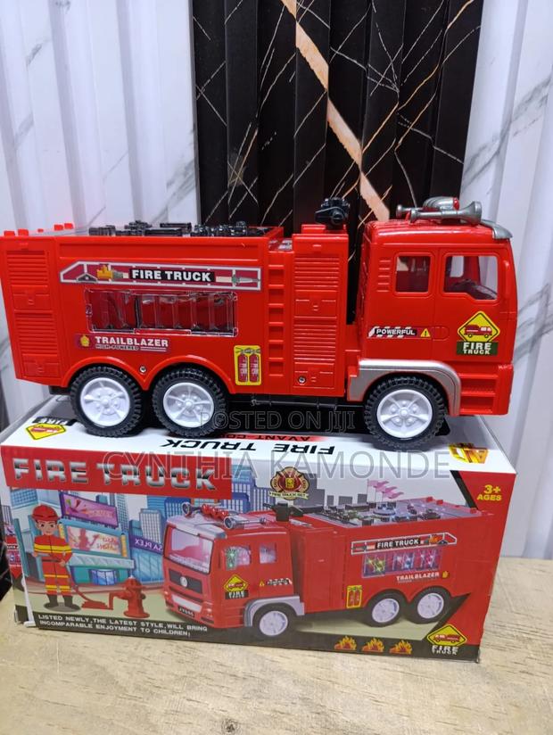 Kids Fire Truck With Siren - main view