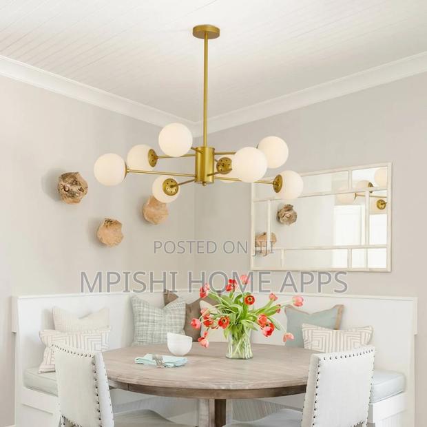 Glass Lampshade Ceiling Light Gold - thumbnail 2