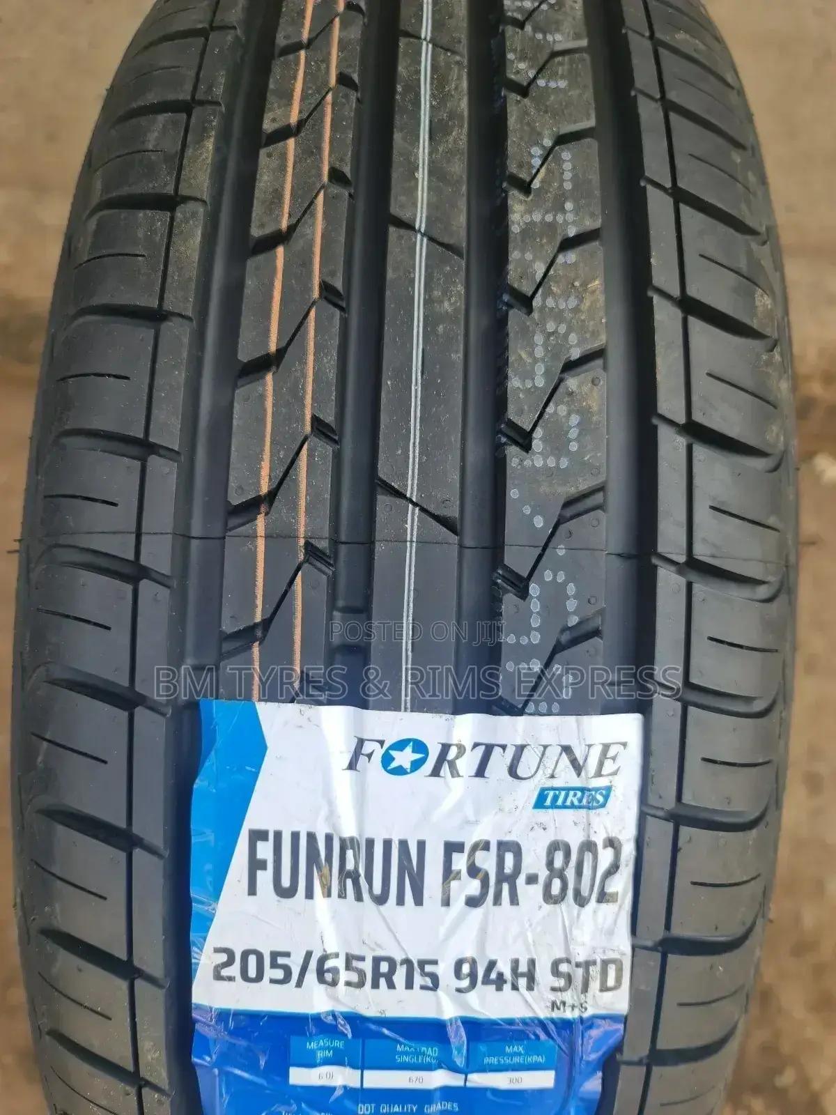 205 /65 R15 Fortune Tyres.
