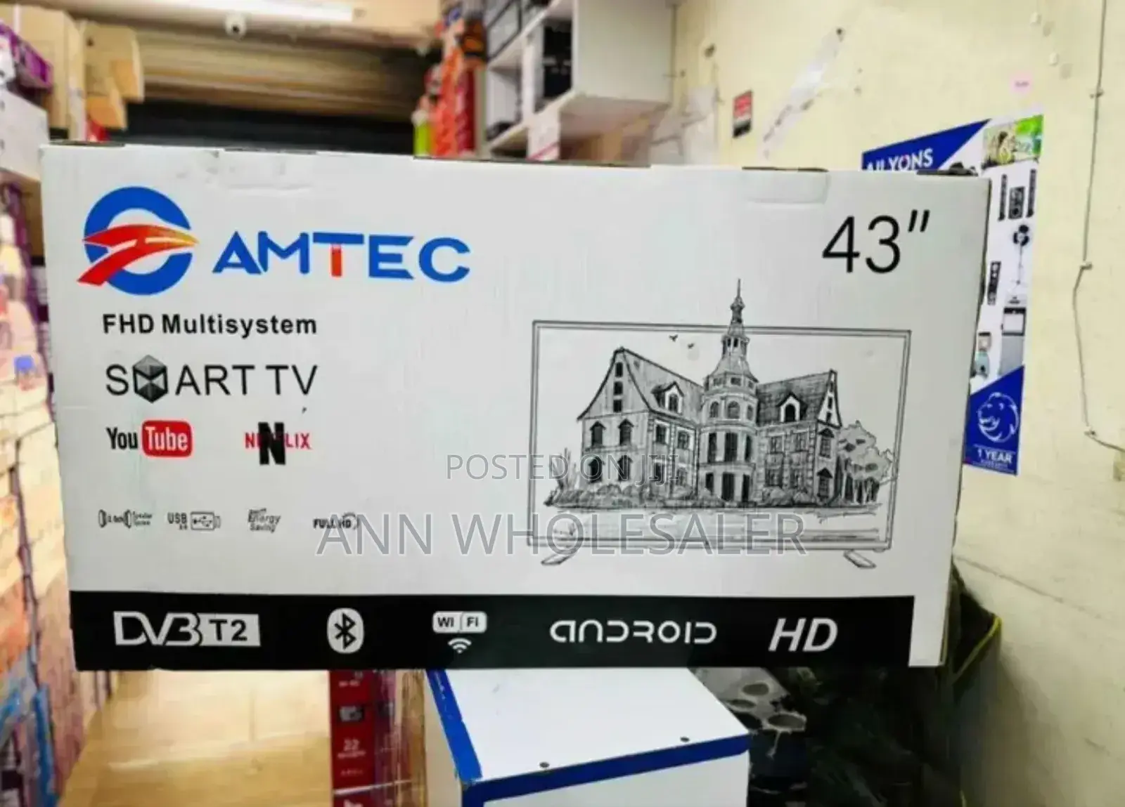 Amtec 43 Inch Smart TV - Android