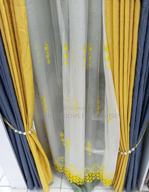 Yellow and Grey Curtains