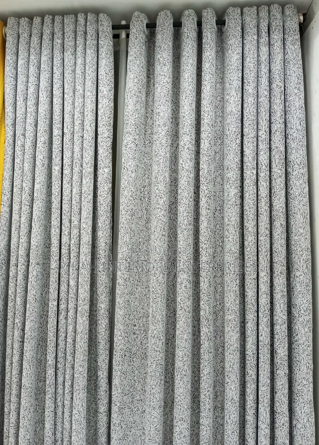 Grey Flora Curtains
