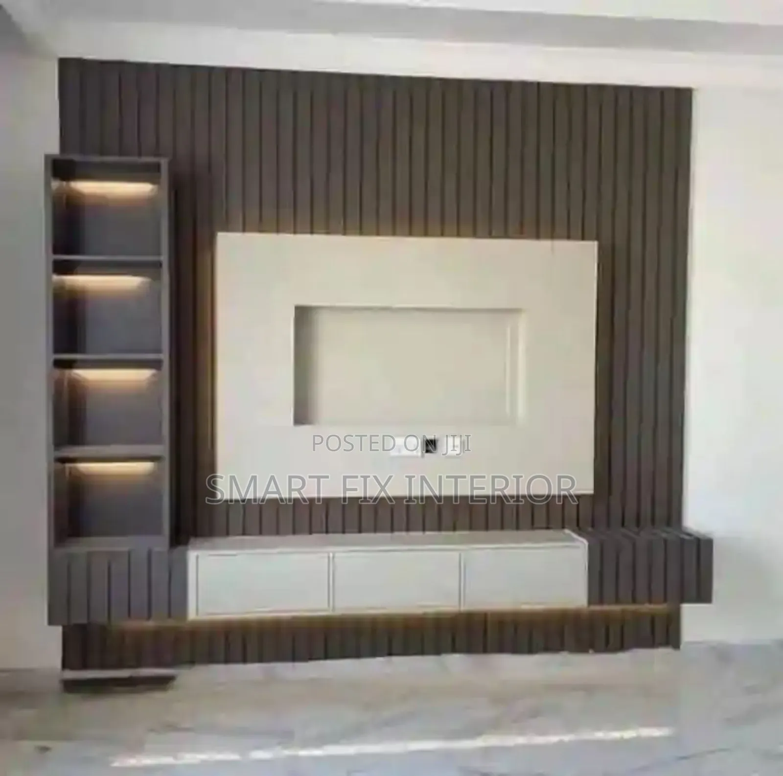 Fluted Panels, Wall Decor and Tv Stand