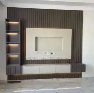 Fluted Panels, Wall Decor and Tv Stand