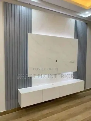 Fluted Panels, Wall Decor and Tv Stand