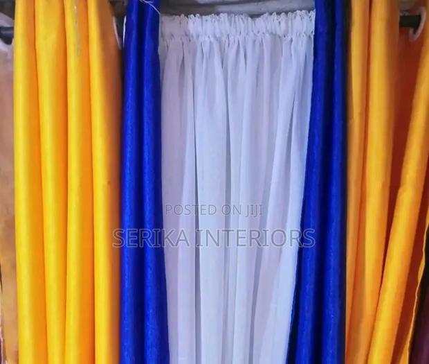 Yellow and Blue Curtains Curtains