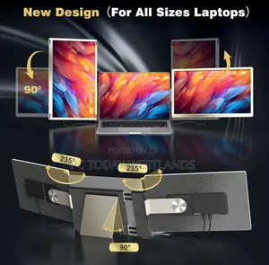 Macsecor Laptop Screen Extender15.6" FHD 1080 Triple Monitor