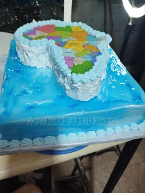 Birthday Cake Africa Themed.1.5 Kg