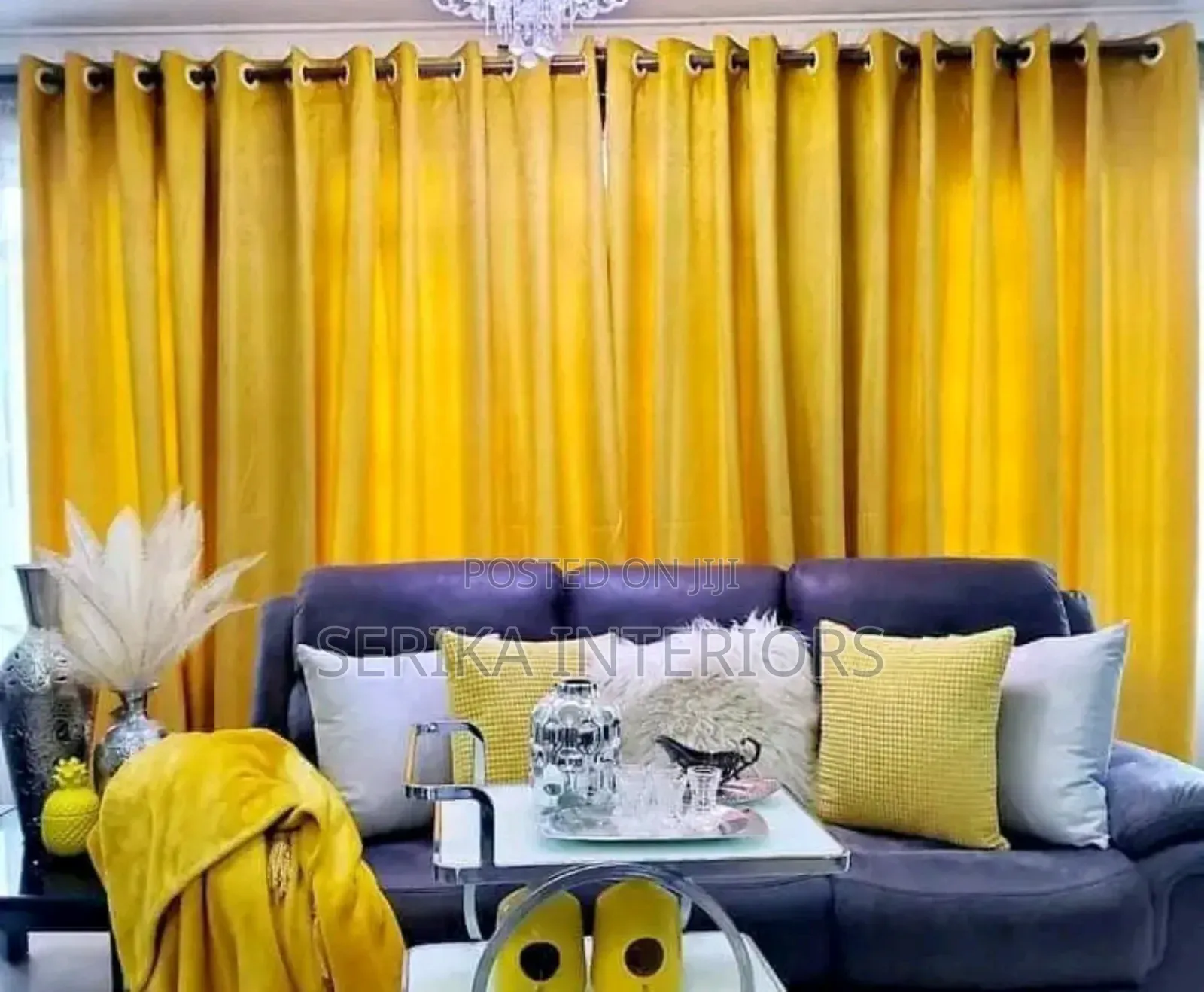 Mastered Yellow Curtains Curtains