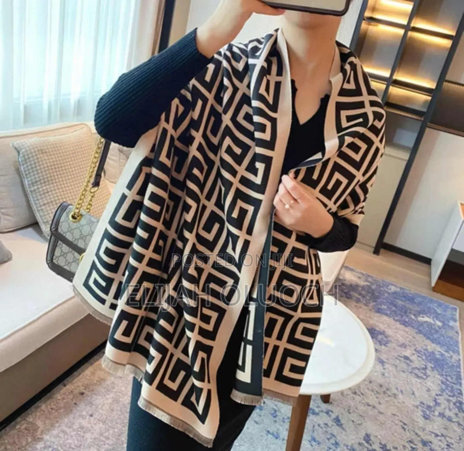 Designer Double Sided Cashmere Shawl