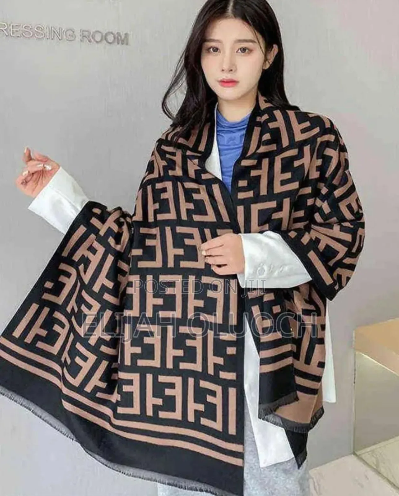 Designer Double Sided Cashmere Shawl