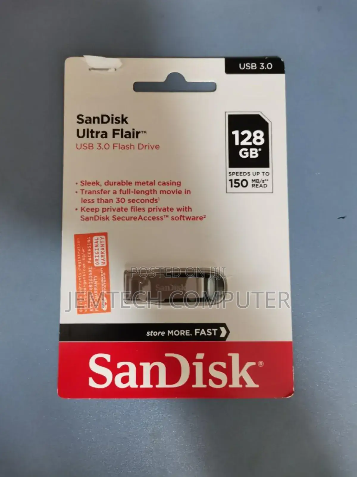 Sandisk Ultra Flair 3.0 USB Flash Drive 128GB^Ultra 3.0