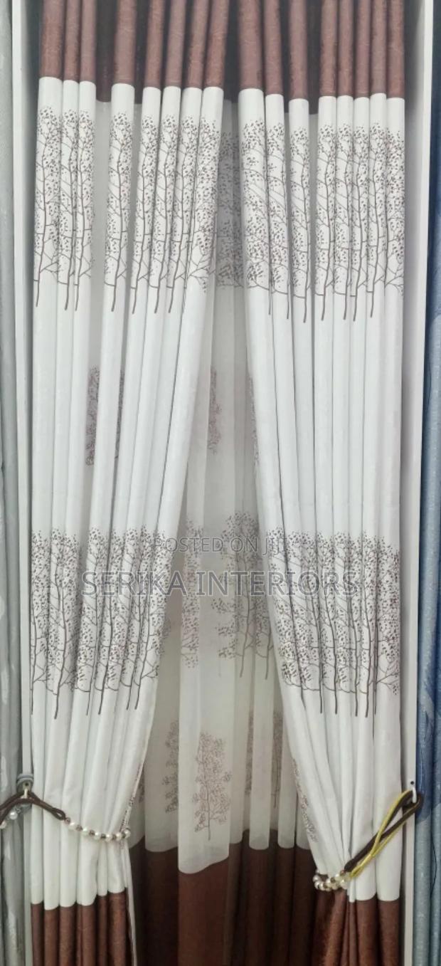 White Flowers Curtains