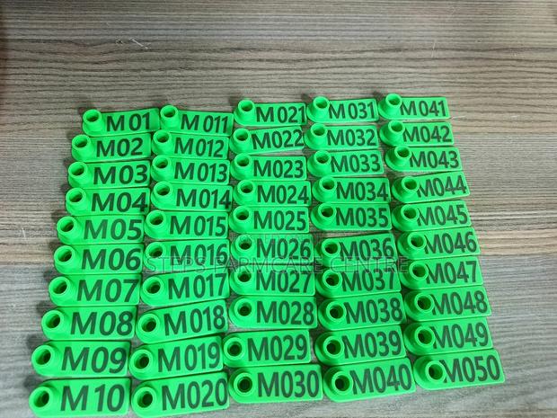 Rectangular Goats Branded Ear Tags