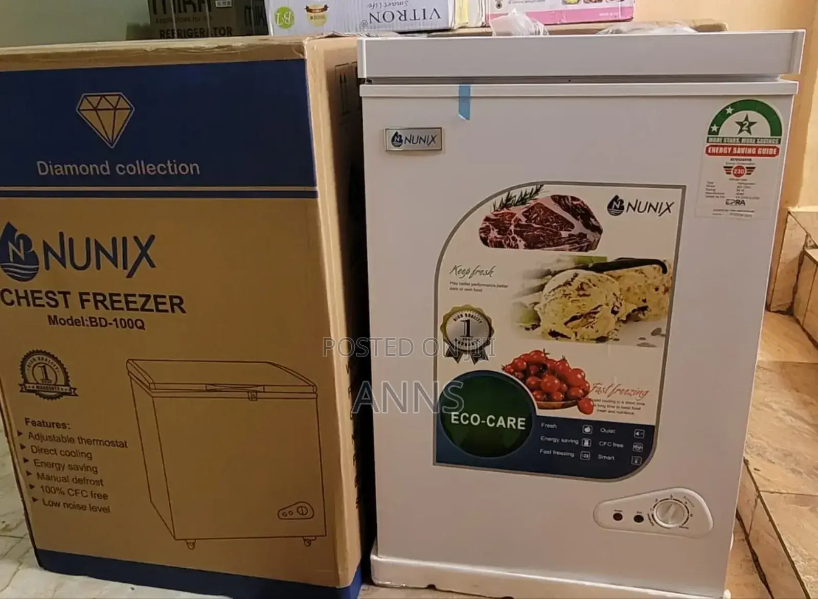 Nunix 100litres ~ BD-100Q Chest Freezer