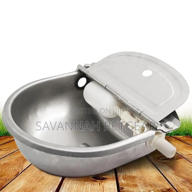 Stainless Water Trough Bowl Automatic Drinking for Cows, Dog - thumbnail 2