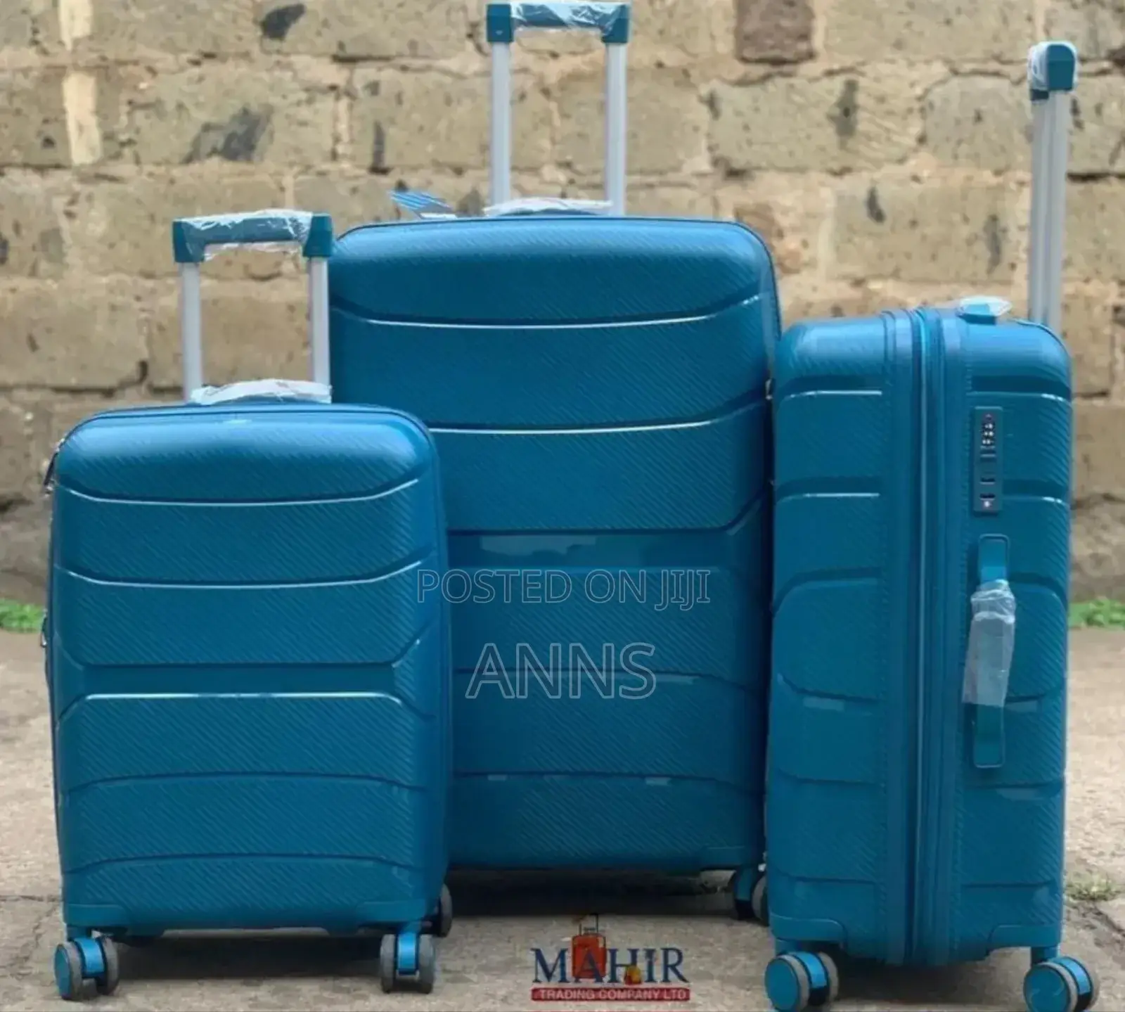 3 in 1 Unbreakable Rubber Suitcase