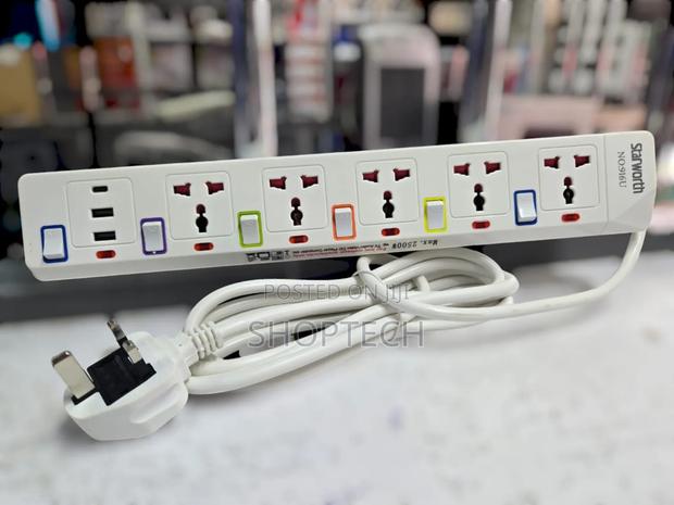 *Starworth Extension 5way With USB Ports