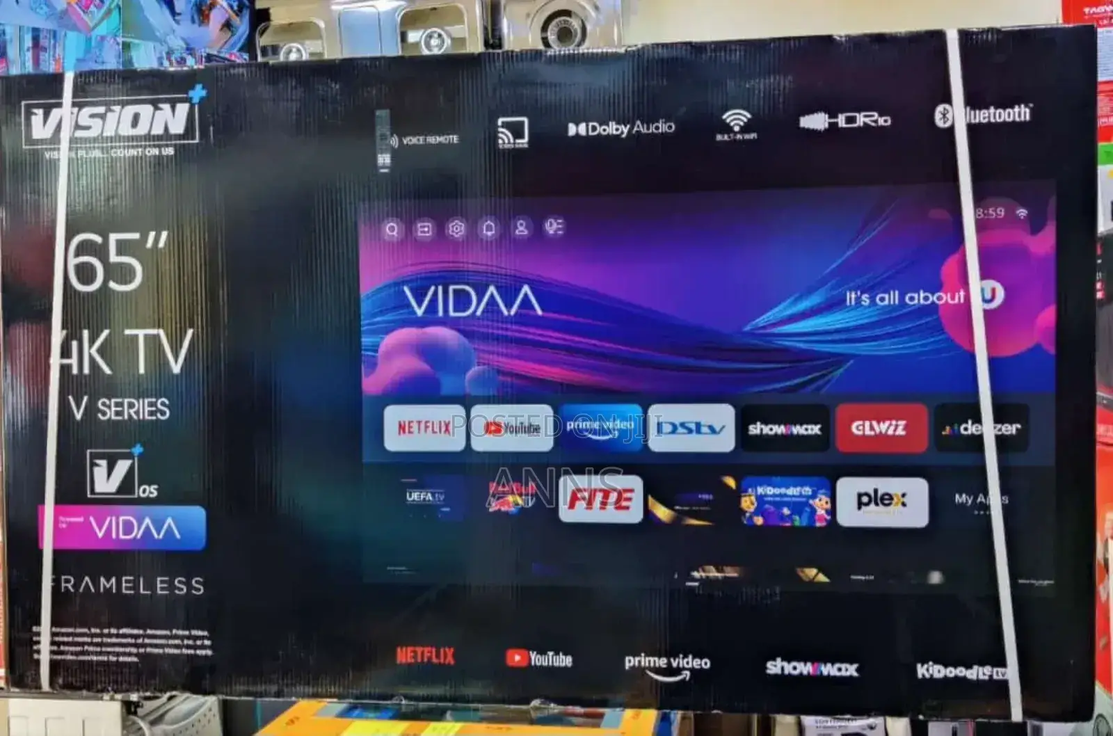 Vision 65" Smart Vidaa ~ Frameless Television