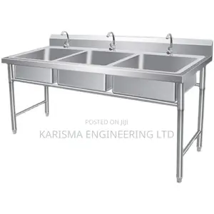 Stainless Steel Triple Cleaning Sink