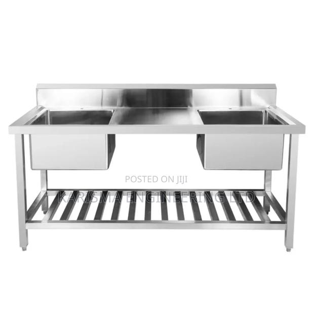 Double Commercial Sink - main view