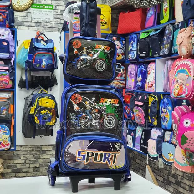 Trolley School Bag Bike and Lorry Theme