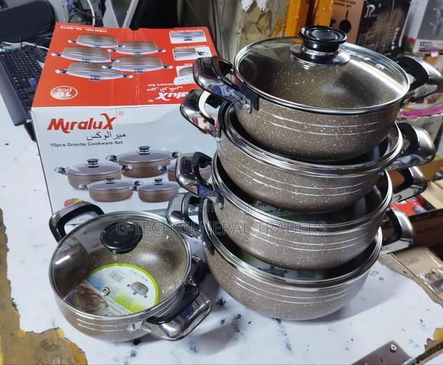 Miralux 10pcs Granite Set Cookware Pots