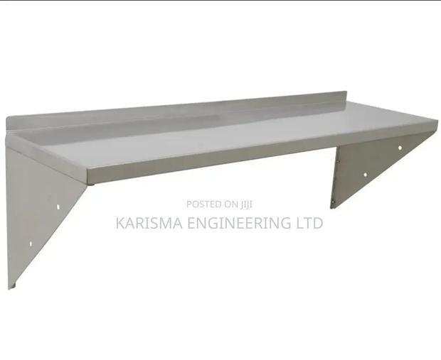 Stainless Steel Storage Wall Shelves - thumbnail 2