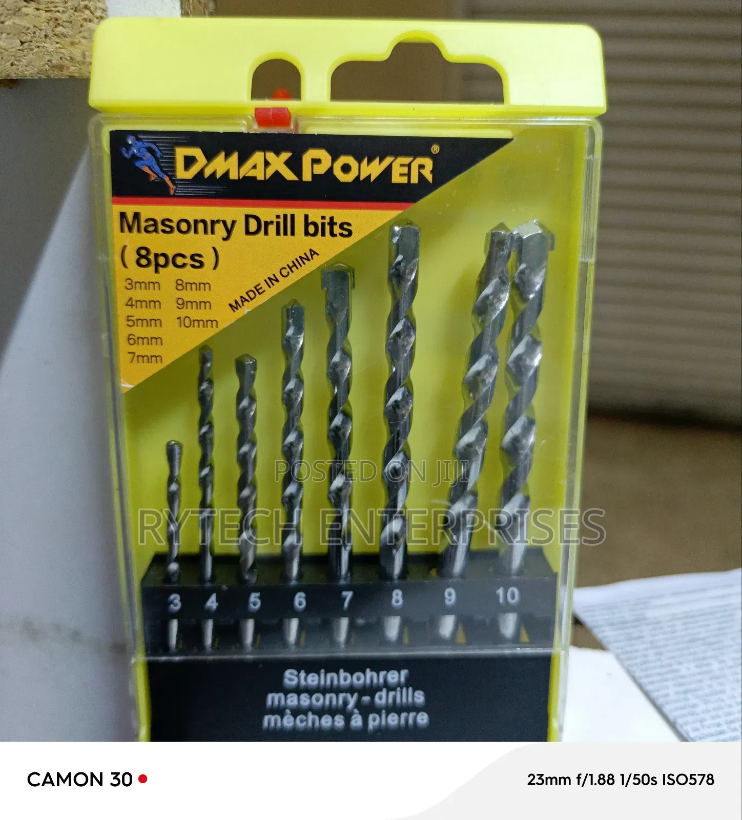 Masonry Drill Bits (8pcs)