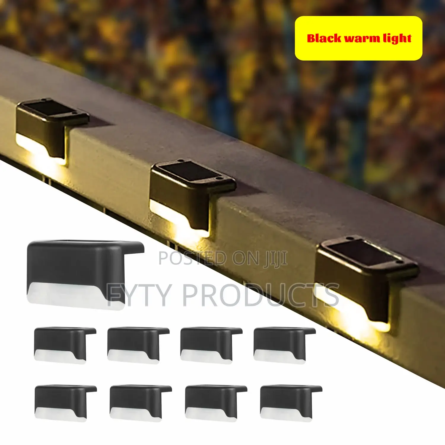 Rechargeable Waterproof Solar Deck Lamp Outdoor Emergencyled