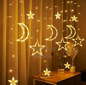 Moon and Star Fairy Lights