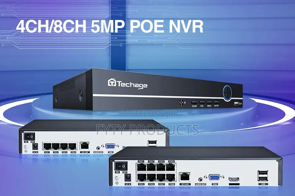 4 Channel 5mp H.265 Poe NVR