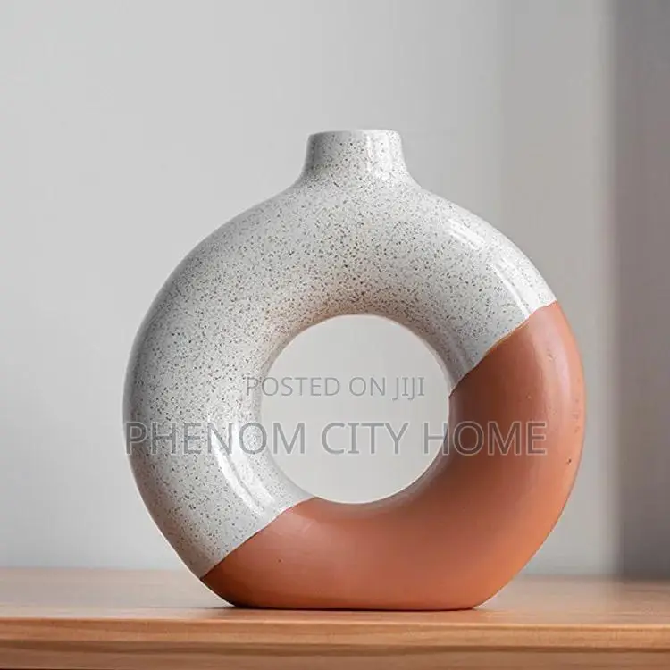 Half Glazed Classic Ceramic Vases Available