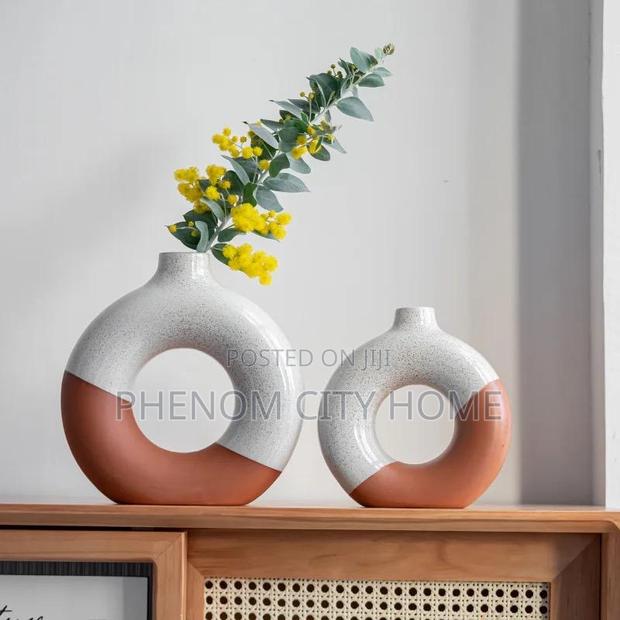 Half Glazed Classic Ceramic Vases Available - thumbnail 2