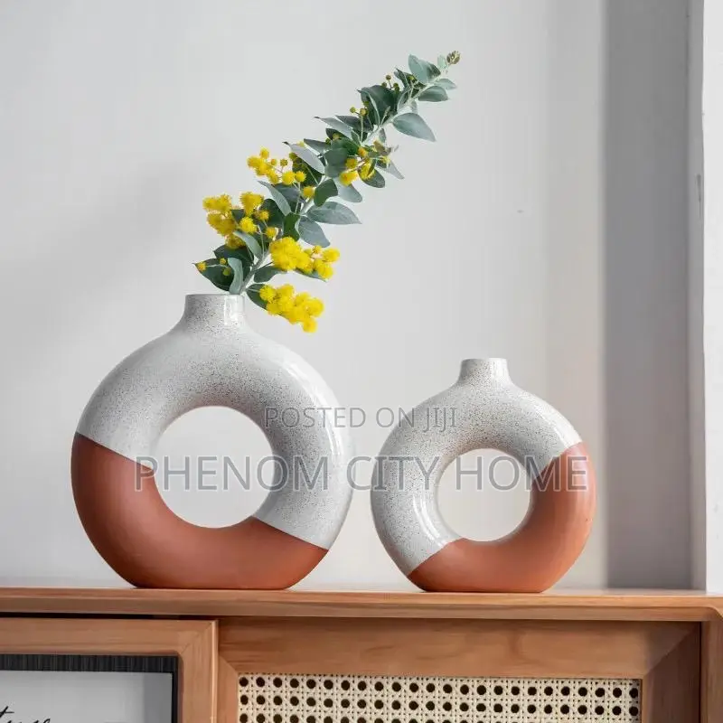 Half Glazed Classic Ceramic Vases Available