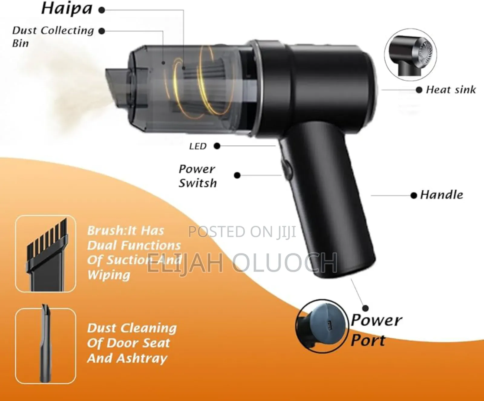 Strong Suction Jb-107 Multifunctional 3in1 Vacuum Cleaner