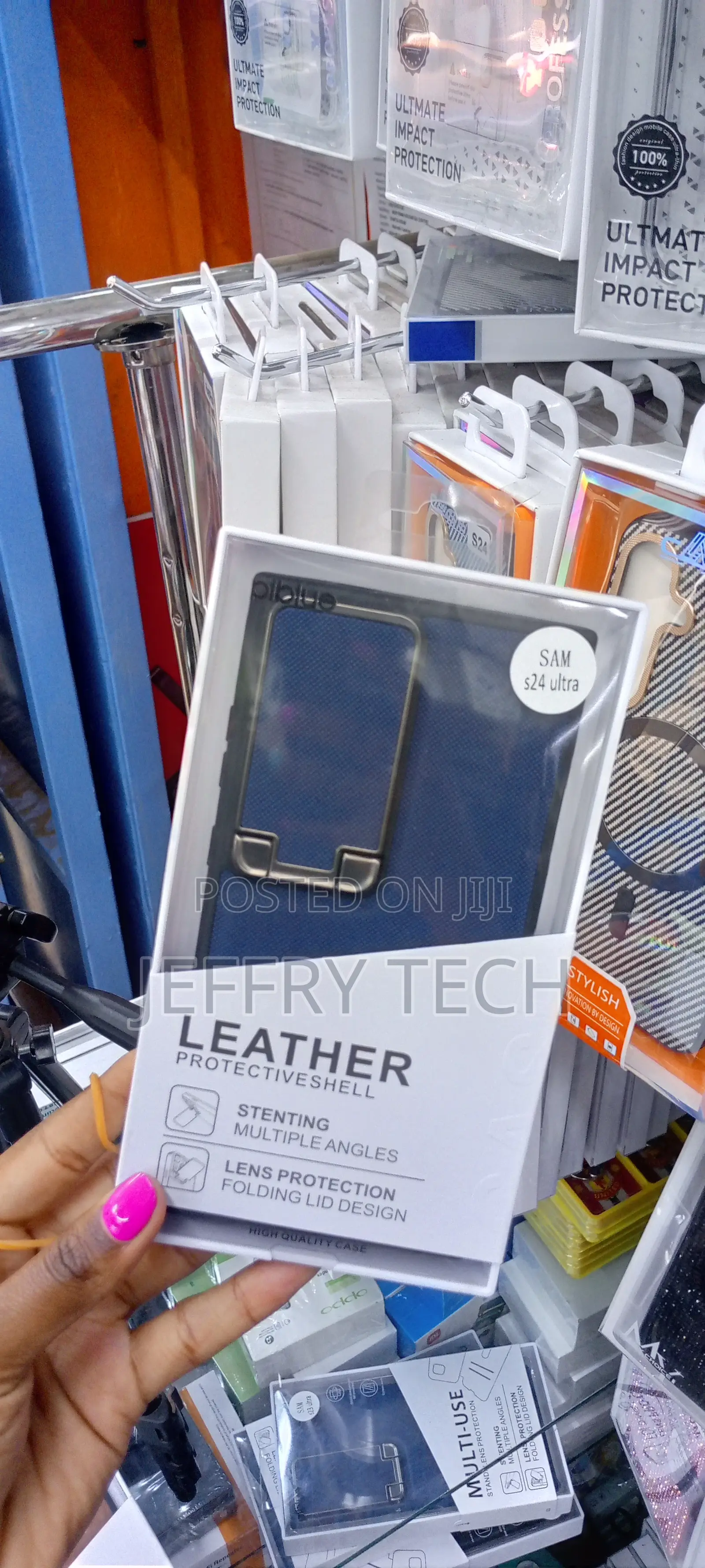 Camshield Stand S24 Ultra Leather Multiple Angle Flip Case
