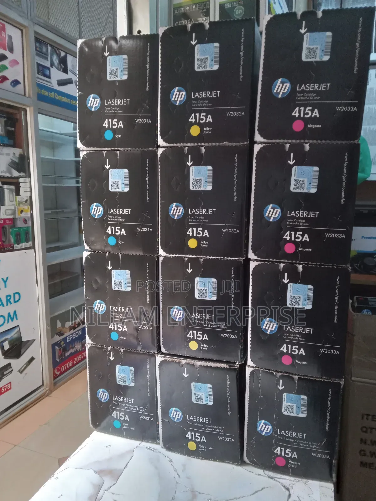 Hp 415a Original Laserjet Toner Cartridge (Y,B,Mc)
