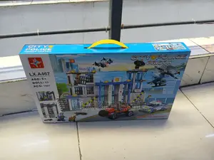 NO Box-City Police Station Coast Guard Building Blocks