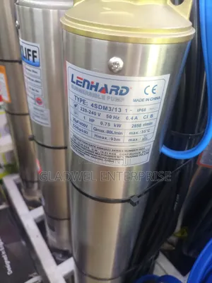 1hp Leonhard Deep Well Submassible Water Pump