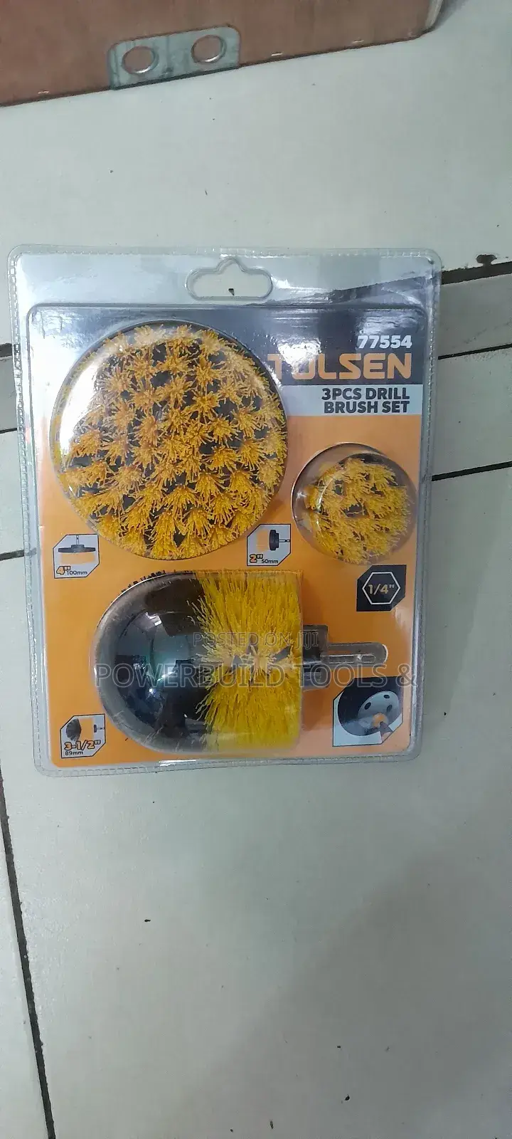 3 Piece Drill Brush Set Tolsen Brand