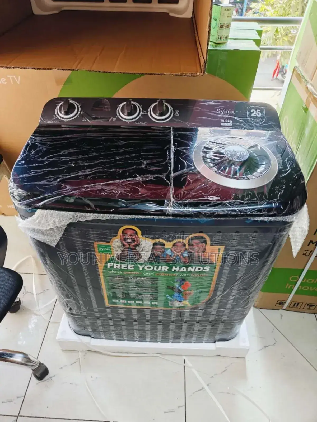 Washing Machine Syinix 10kgs Top Load Twin Tub