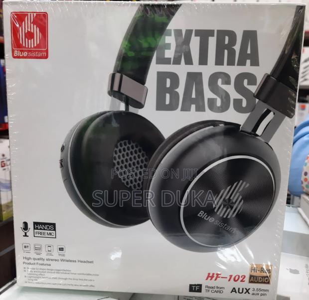Bluetooth Wireless High Res HF 102 Extra Bass Headphones